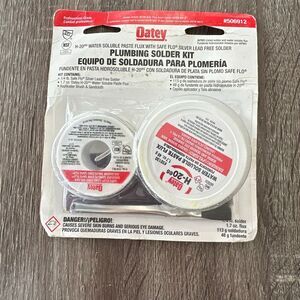 Oatey Plumbing Solder Kit #506912 1/4 lb. Safe Flo Solder with 1.7Oz. Paste Flux